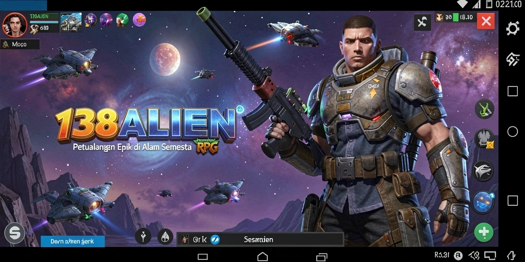 Tampilan gameplay RPG epik di 138ALIEN dengan karakter yang beragam.