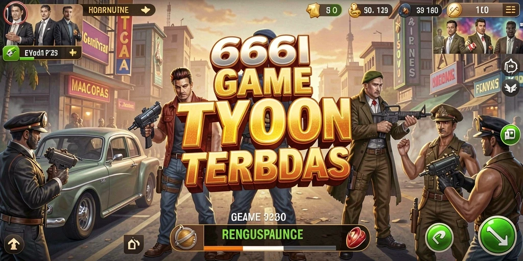 Gameplay Tycoon yang mengasyikkan dan menantang.
