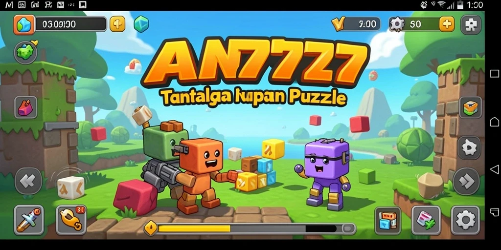 Tampilan gameplay seru AN777 dengan beragam tantangan Puzzle.
