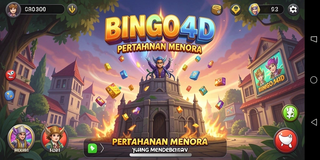 Tampilan gameplay seru dalam BINGO4D yang menguji strategi pemain.