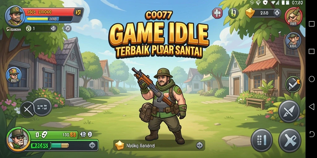 Screenshot gameplay menunjukkan karakter aktif dalam misi Idle.