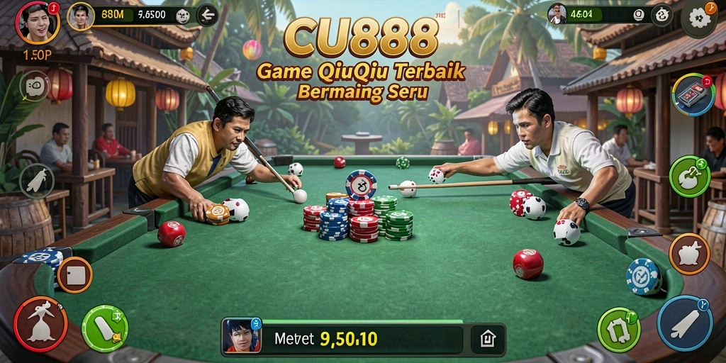 Tampilan gameplay QiuQiu yang mendebarkan dan menarik.