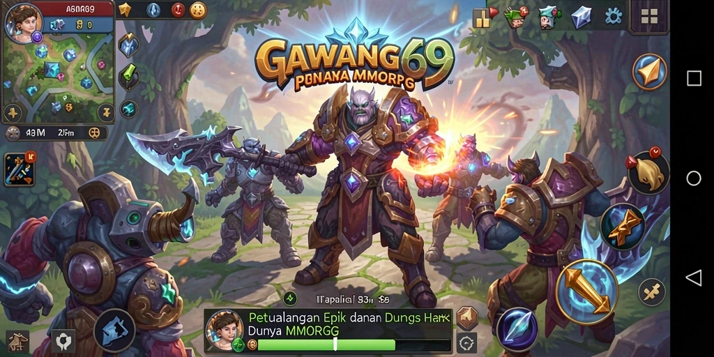 Tampilan gameplay mendalam di GAWANG69, penuh aksi dan petualangan.