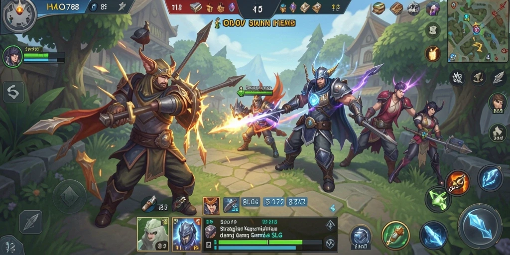 Tampilan gameplay HAO788 menampilkan pertempuran strategis yang seru.