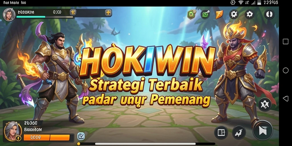 Screenshot HOKIWIN menunjukkan pertempuran strategis yang seru