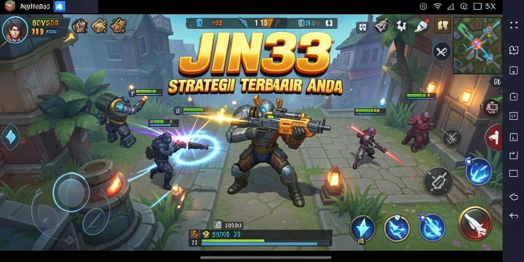 Screenshot utama JIN33 menampilkan aksi strategis yang mendebarkan.