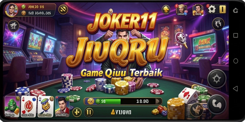 Tangkapan layar utama JOKER11 menampilkan gameplay QiuQiu yang mendebarkan.