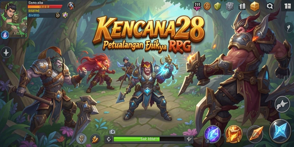 Tampilan gameplay KENCANA28 yang menarik dan menantang.