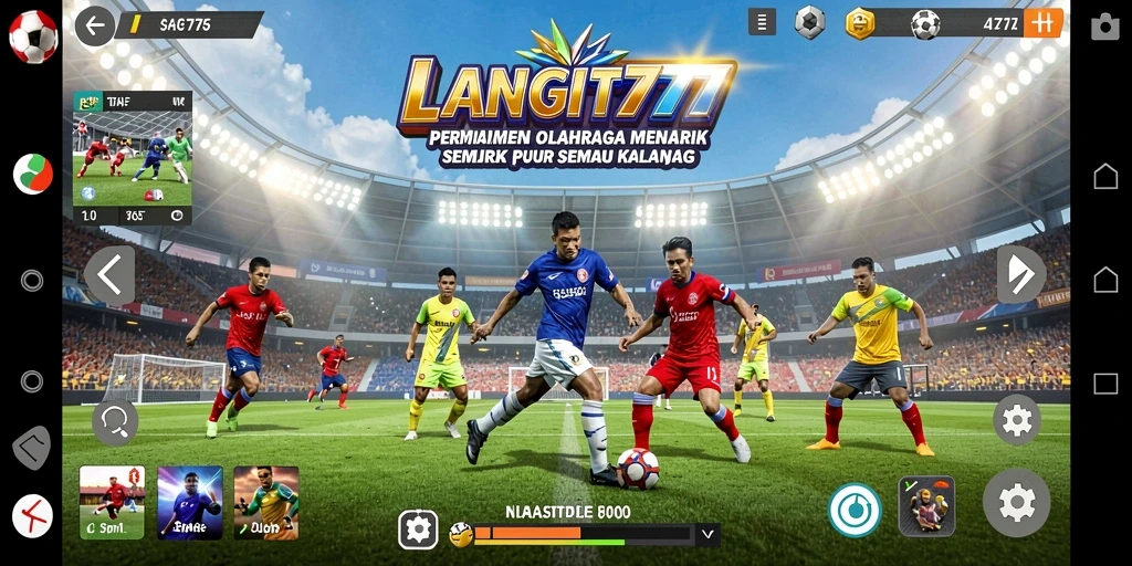 Tampilan menarik dari gameplay LANGIT777 dengan aksi olahraga seru.