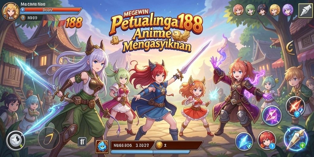 Tampilan gameplay Anime yang seru dan interaktif.