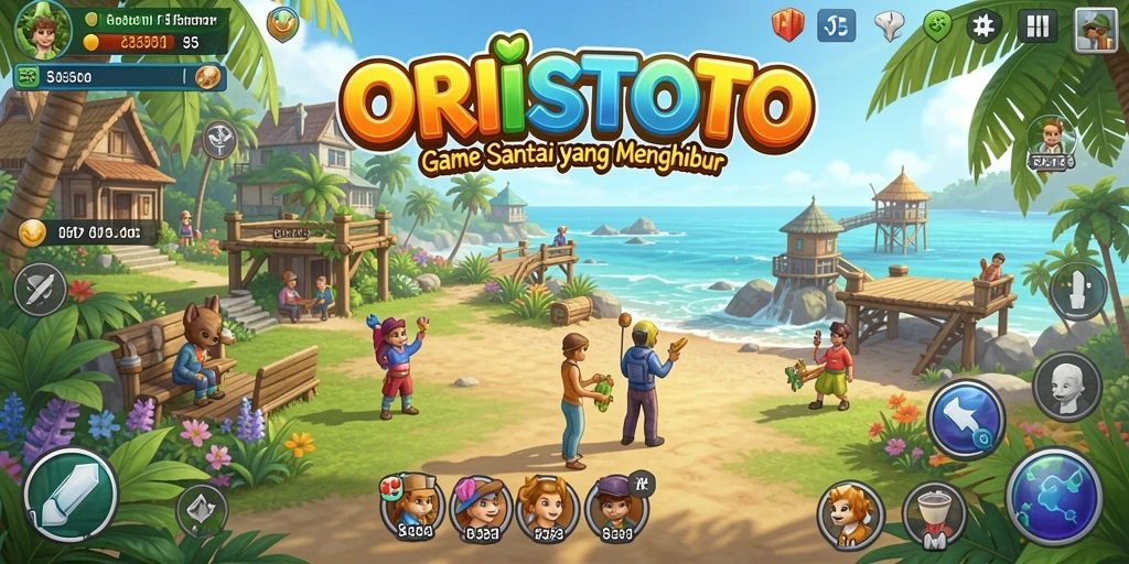 Menampilkan gameplay santai yang menghibur dan penuh warna.
