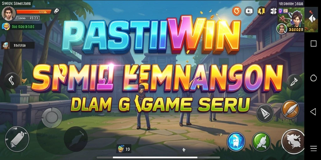 Screenshot utama PASTIWIN menampilkan aksi gameplay yang menegangkan.