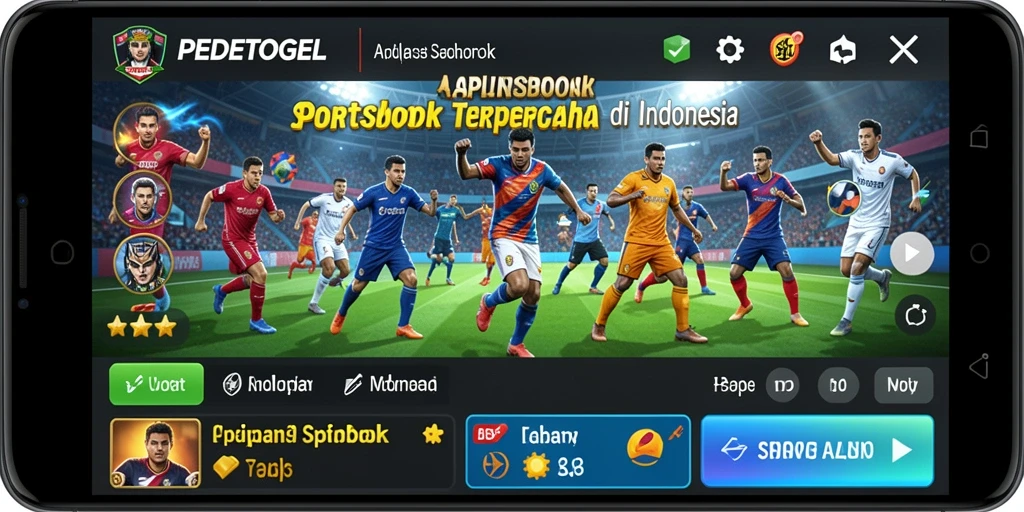 Screenshot gameplay PEDETOGEL menampilkan taruhan olahraga yang mendebarkan.