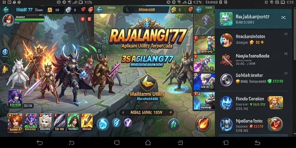 Tampilan antarmuka aplikasi RAJALANGIT77 yang intuitif dan mudah digunakan.