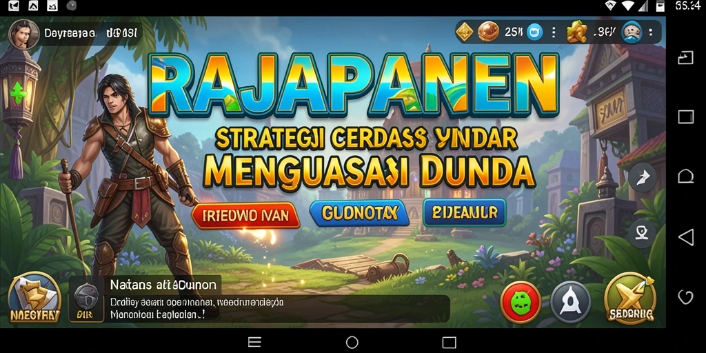 Tampilan gameplay RAJAPANEN dengan strategi seru dan interaksi pasukan.