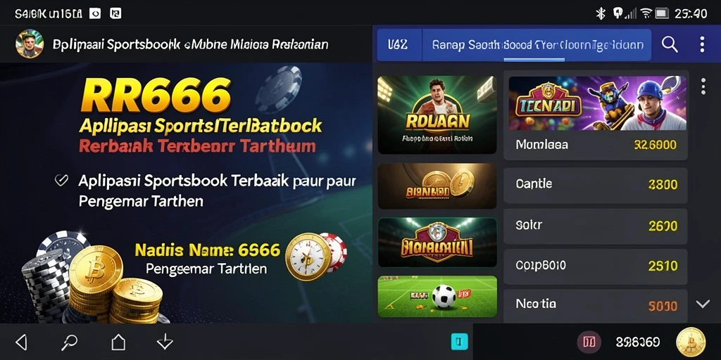 Tampilan screenshot menunjukkan antarmuka taruhan RR666 yang menarik.