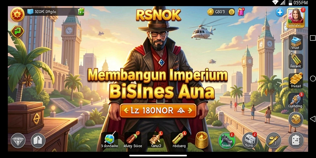 Tampilan menarik gameplay Tycoon dalam RSNOK.