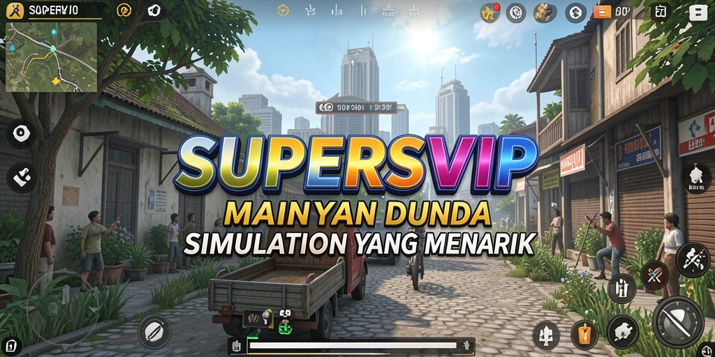 Screenshot utama SUPERSVIP menampilkan gameplay yang dinamis dan menarik.