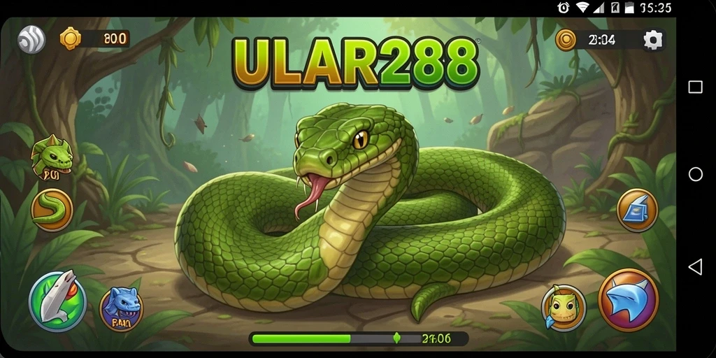 Tampilan permainan ULAR288 yang seru dan penuh tantangan.
