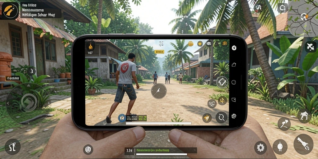 Tampilan gameplay V07 yang menampilkan interaksi karakter dan aktivitas menarik.