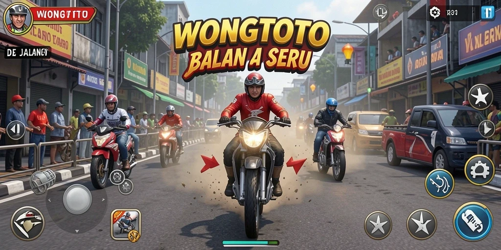 Tampilan gameplay seru di WONGTOTO dengan mobil balap beraksi.